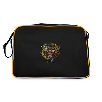 Brunei - Retro Tasche - Schwarz/Gold - Hinten