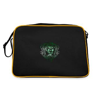 Norfolkinsel - Retro Tasche - Schwarz/Gold - Hinten