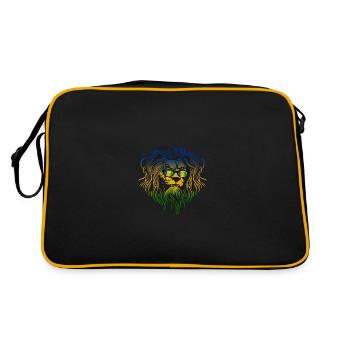 Ogoni - Retro Tasche - Schwarz/Gold - Hinten