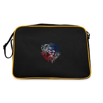 Panama - Retro Tasche - Schwarz/Gold - Hinten