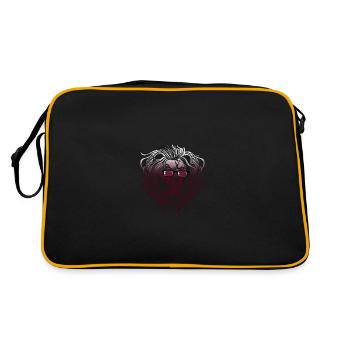 Qatar - Sac Retro - noir/or - Dos