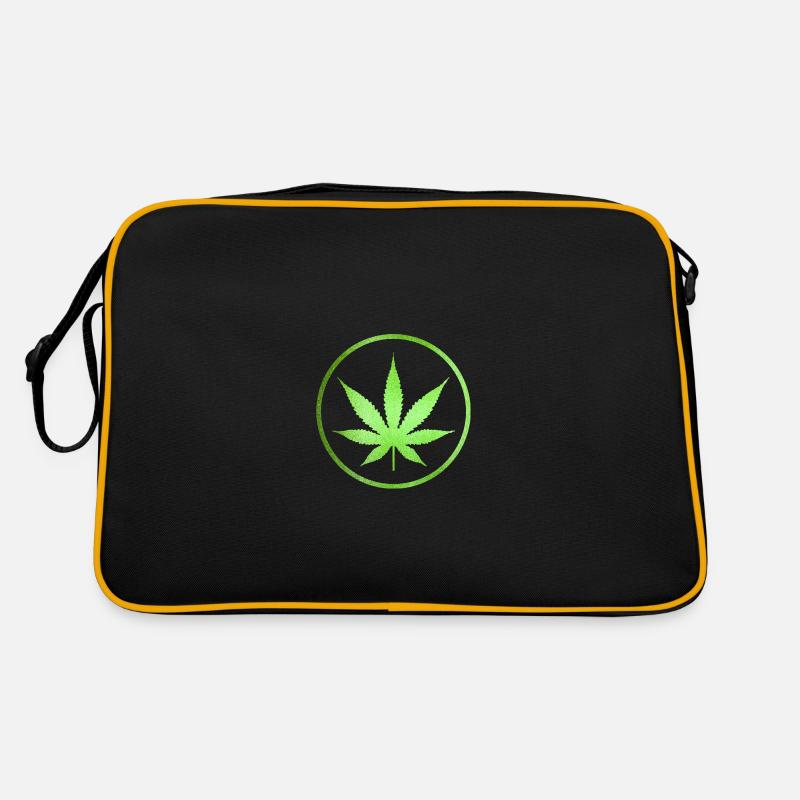 Feuille de marijuana Sac Retro