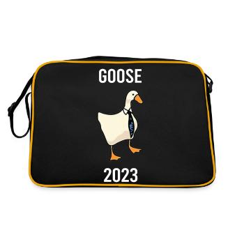 goose 2023 white - Retro Bag - black/gold - Back