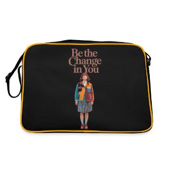 SOYEZ LE CHANGEMENT EN VOUS - Sac Retro - noir/or - Dos