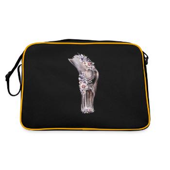 Floral Knee - Retro Bag - black/gold - Back