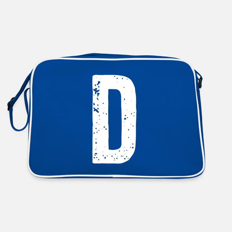 D-Buchstabe Retro Tasche