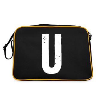 U Letter - Retro Bag - black/gold - Back