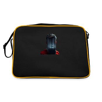 Mensch und Maschine - Retro Tasche - Schwarz/Gold - Hinten