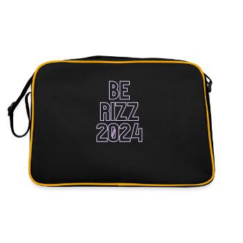 Logo - be Rizz - Sac Retro - noir/or - Dos