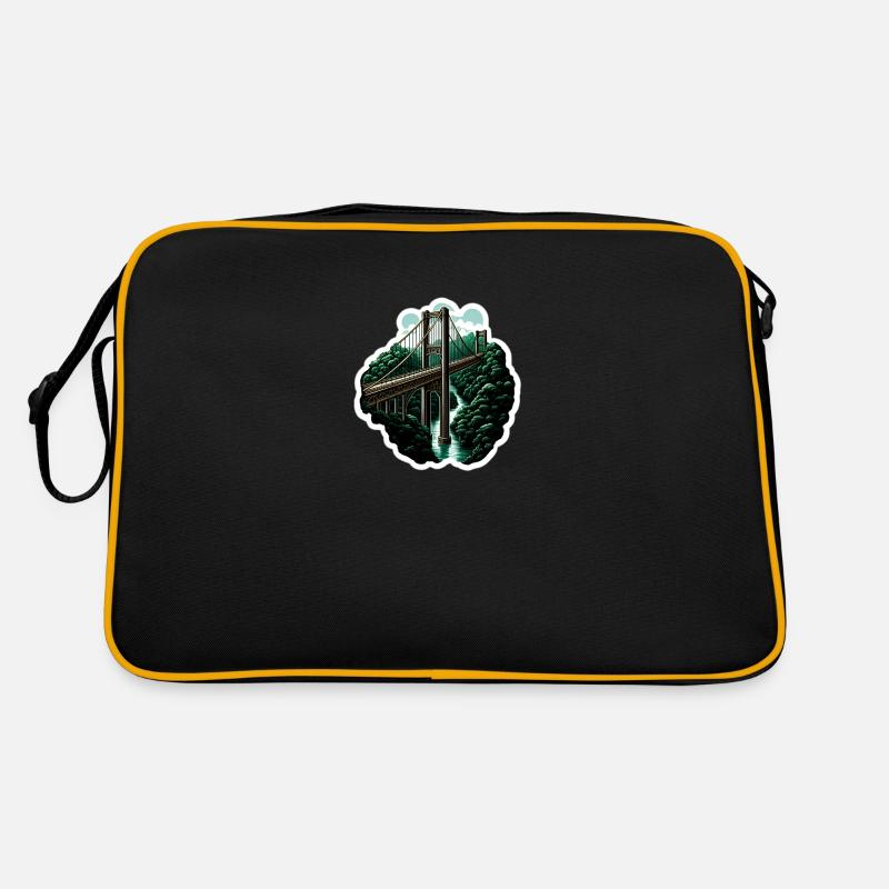 Jungle bridge Retro Tasche