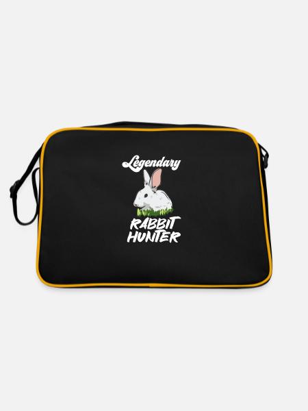 Legendary Rabbit Hunter - Retro Tasche - Schwarz/Gold