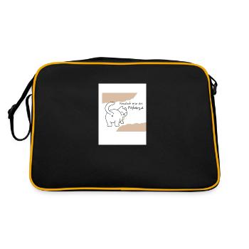Poperze - Retro Tasche - Schwarz/Gold - Hinten