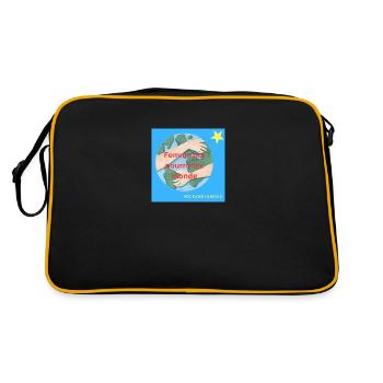 FEMME QUI NOURRIR LES MONDE - Retro Bag - black/gold - Back