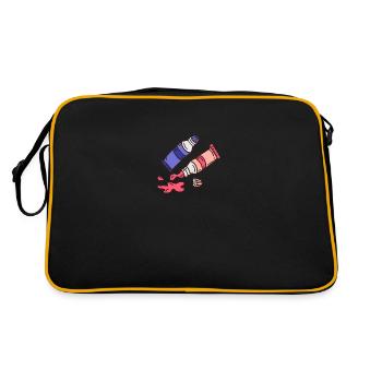 Colorants Tube Taches Encre Coloration - Sac Retro - noir/or - Dos