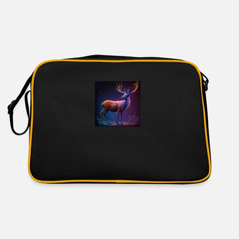 Colored deer, unique design Retro Bag