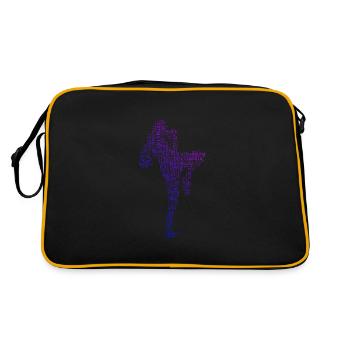 Thai Boxer Thai Boxing Thai Boxing Thai Boxing Muay Thai - Retro Bag - black/gold - Back