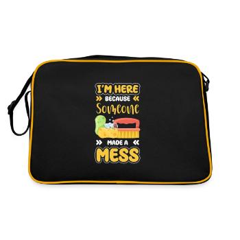 Nettoyeur de balais et de seaux artisan - Sac Retro - noir/or - Dos