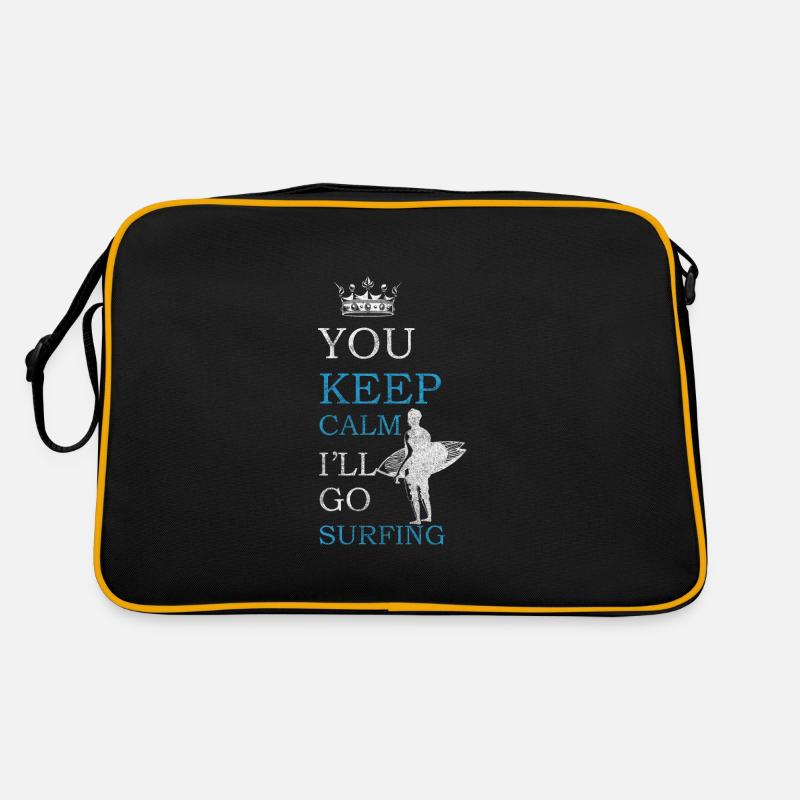 Surfer Surferboy Windsurfing Beach Retro Bag