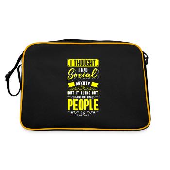Hate Crowd Misanthropy Mean - Retro Bag - black/gold - Back