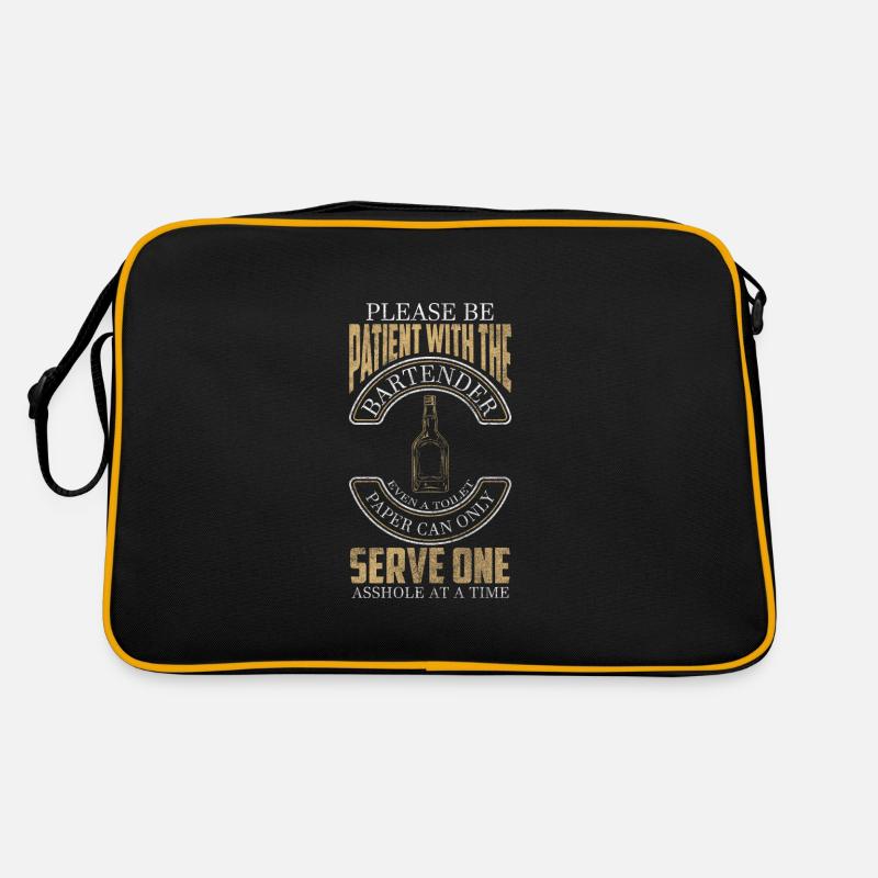 Bartender Alcohol Drink Gratuities Retro Bag