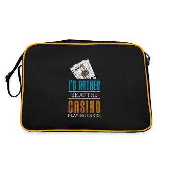 Jeu de cartes Cartes Poker Face Poker - Sac Retro - noir/or - Dos