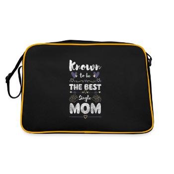 Eltern Muttertag - Retro Tasche - Schwarz/Gold - Hinten