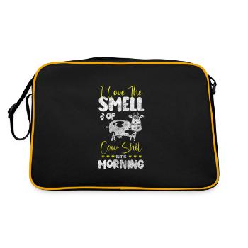 Cow Farming Cow Spots - Retro Bag - black/gold - Back