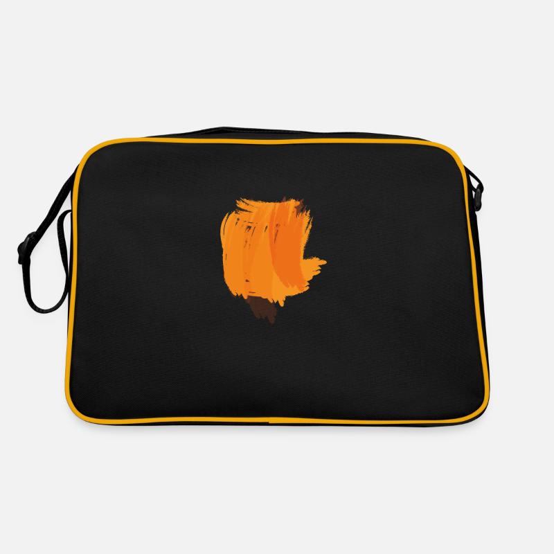 Farbe Klecks Spritzer Maler Geschenk bunt orange Retro Tasche