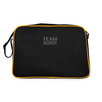 Team Aluhut Verschwörungstheorie Schwurbler - Retro Tasche - Schwarz/Gold - Hinten
