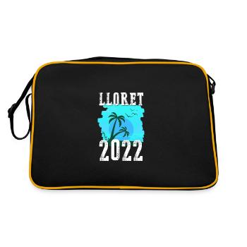 Lloret De Mar 2022 Palm Trees - Retro Bag - black/gold - Back