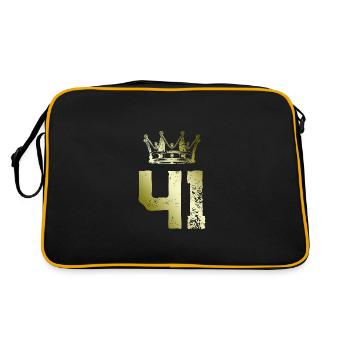 41 Couronne numérique - Sac Retro - noir/or - Dos