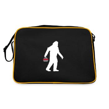Curling Curling pierre de curling Curling-Yeti - Sac Retro - noir/or - Dos