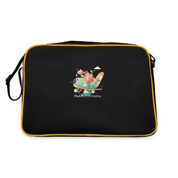 Dépliant Bonne Humeur 3 - Sac Retro - noir/or - Dos