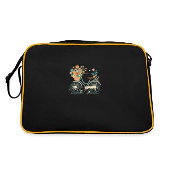 Sweet Adventure Flower Wheel Tour 7 - Sac Retro - noir/or - Dos