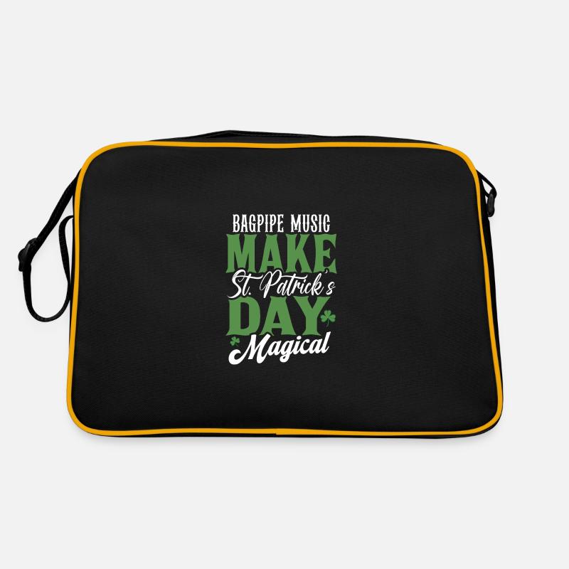 La musique de cornemuse rend la Saint-Patrick magique Sac Retro