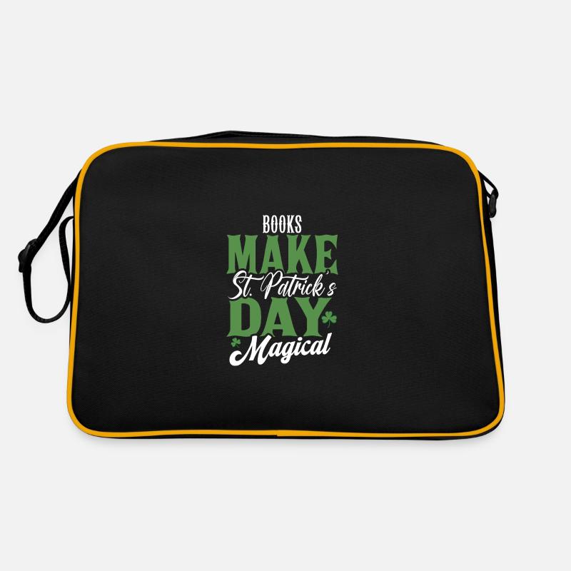 Bücher machen den St. Patricks Day zu einem magischen Fest Retro Tasche