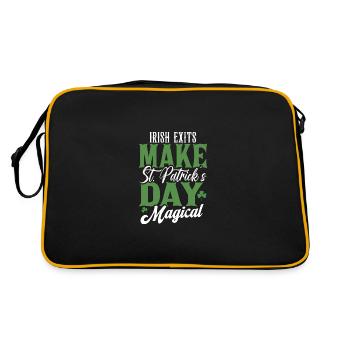 Les sorties irlandaises rendent la Saint-Patrick magique - Sac Retro - noir/or - Dos