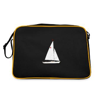 Hansa Jolle Riss - Retro Bag - black/gold - Back