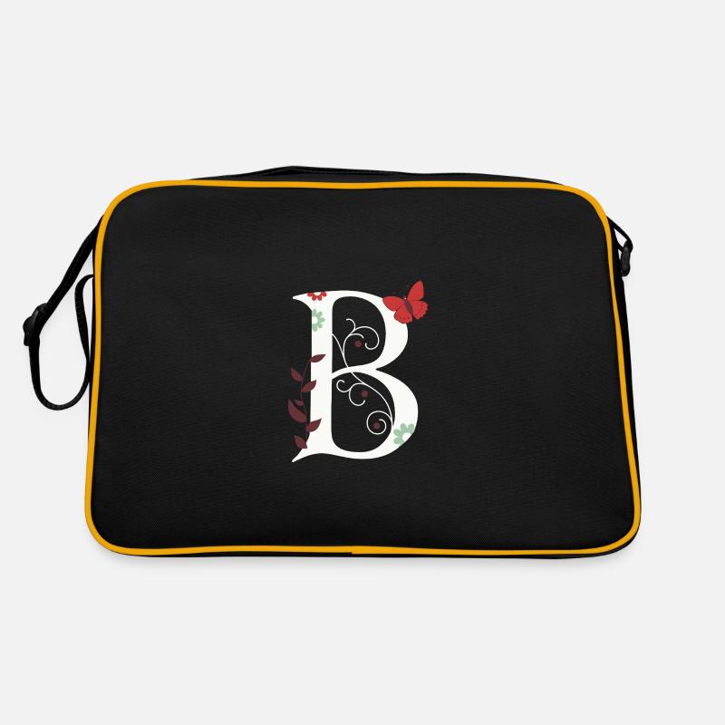 Lettre B Monogramme Rétro Sac Retro