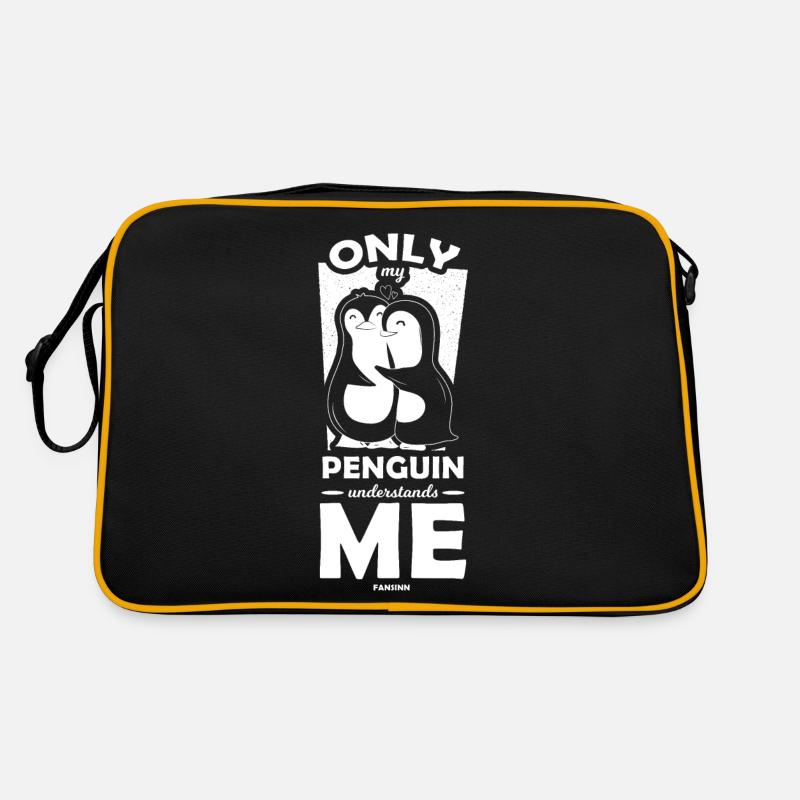 Only My Penguin Understands Me Retro Tasche