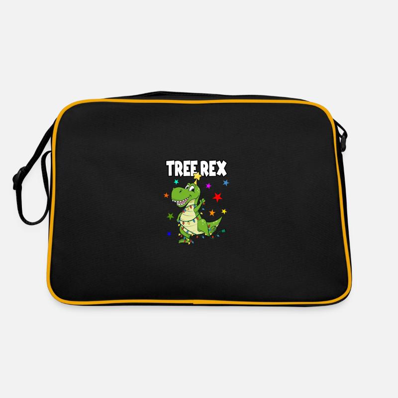 Tree Rex Dino Christmas for Dino lovers Retro Bag