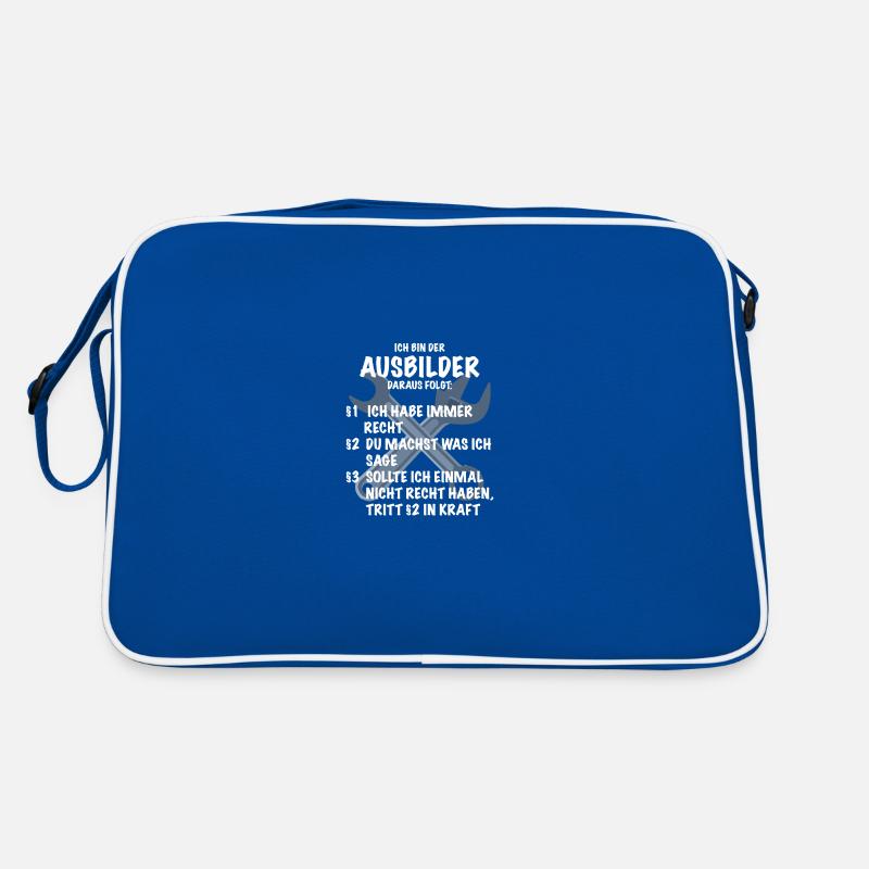 Ausbilder Spruch Geschenk Handwerker Retro Tasche