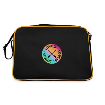Aviron : L’amour est. - Sac Retro - noir/or - Dos