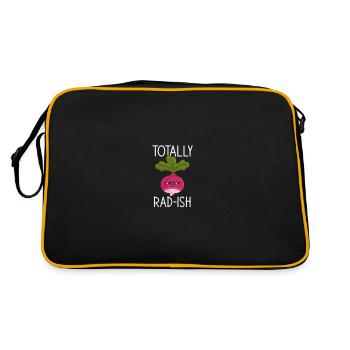 Radis totalement, radis - Sac Retro - noir/or - Dos