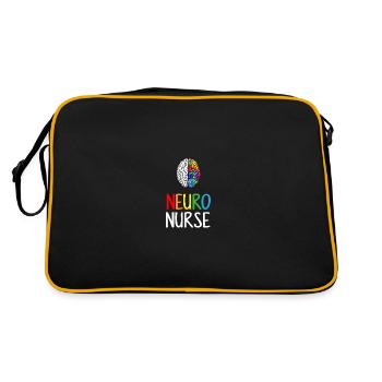 Neuro Infirmière, neurosciences cérébrales en neurologie - Sac Retro - noir/or - Dos