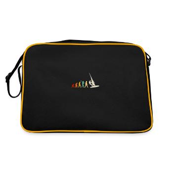 Windsurfing Evolution, windsurfing windsurf - Retro Bag - black/gold - Back
