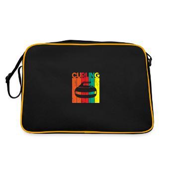 Curling vintage, curling - Retro Bag - black/gold - Back