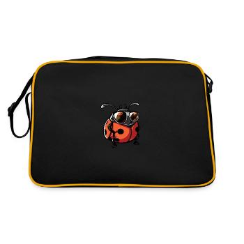 Ladybug Cool Animal - Retro Bag - black/gold - Back