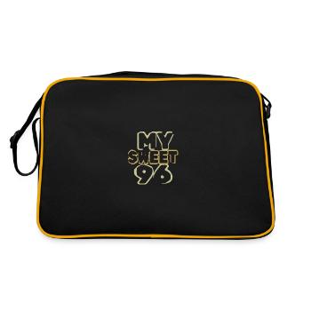 96 - Sac Retro - noir/or - Dos