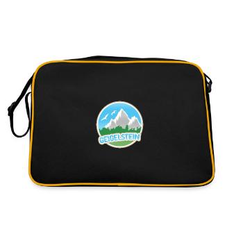 Geigelstein - Retro Tasche - Schwarz/Gold - Hinten